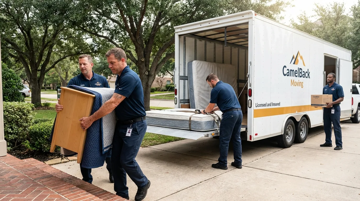 Crew loading residential truck for cross-state move from Greenbrier, TN